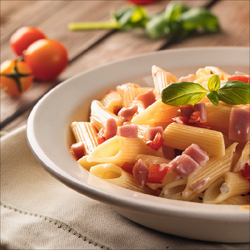 pasta con prosciutto cotto