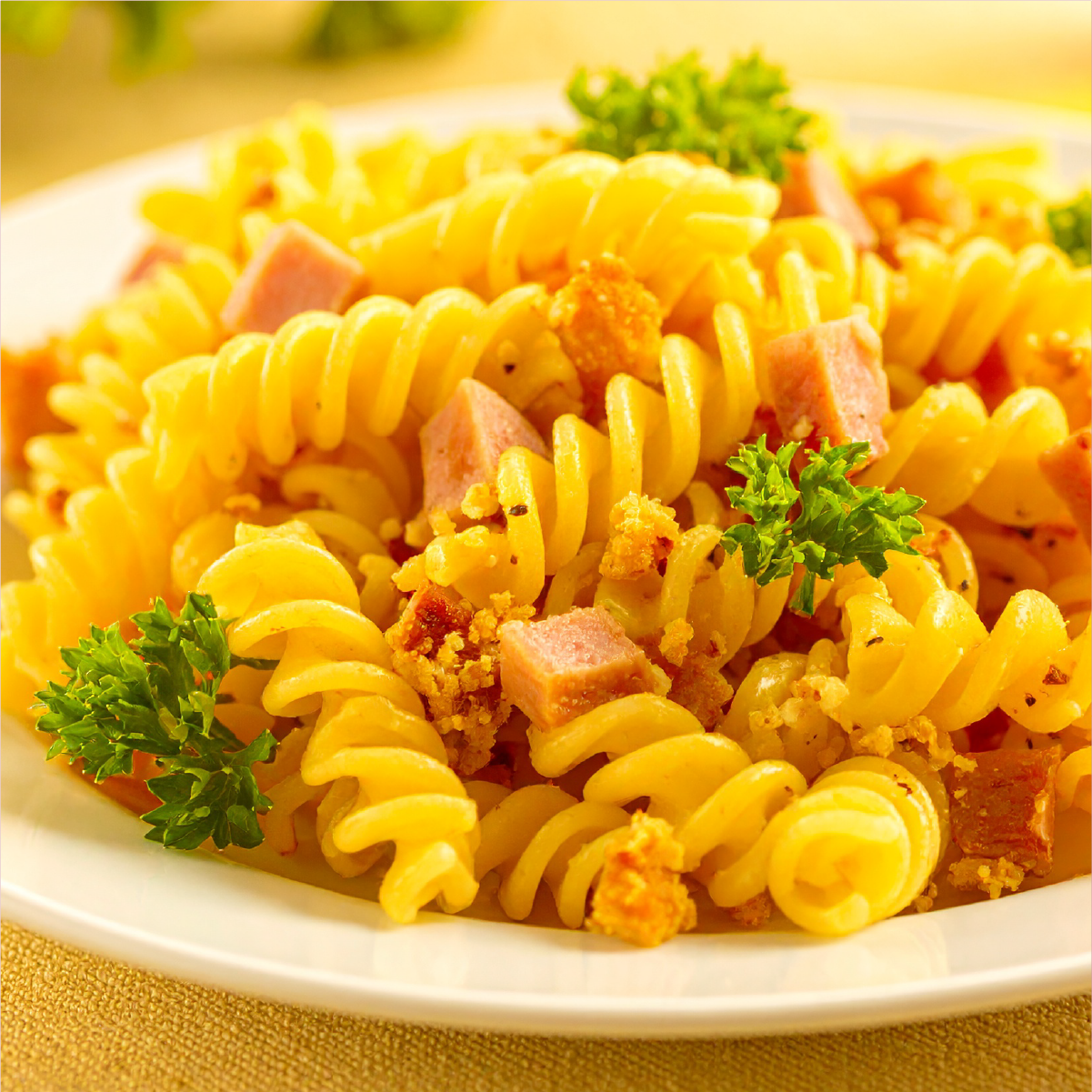 Pasta fredda con prosciutto cotto