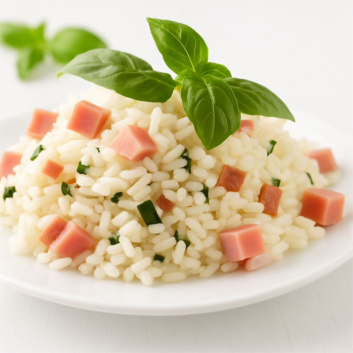 Insalata di riso con prosciutto cotto e verdure