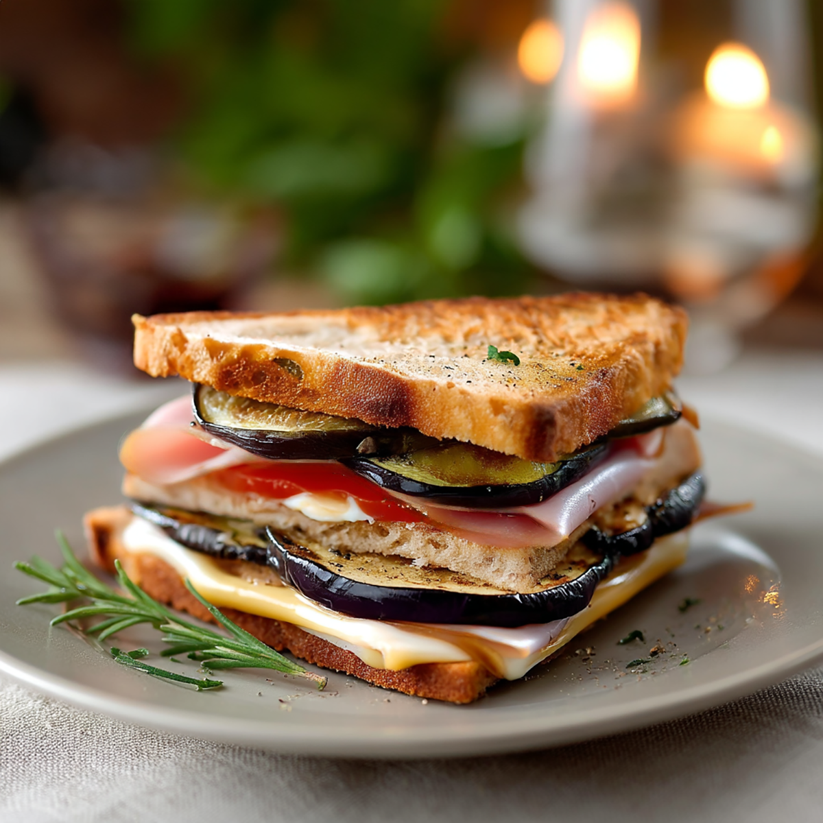 Tramezzini con prosciutto cotto