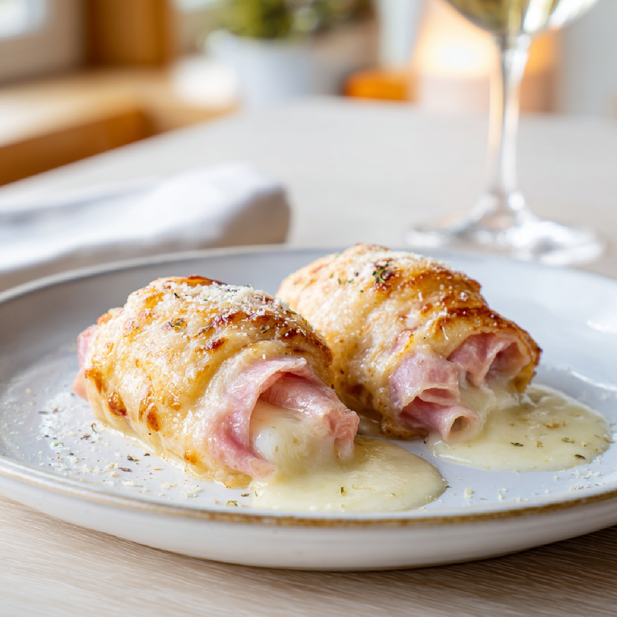 Involtini con prosciutto cotto