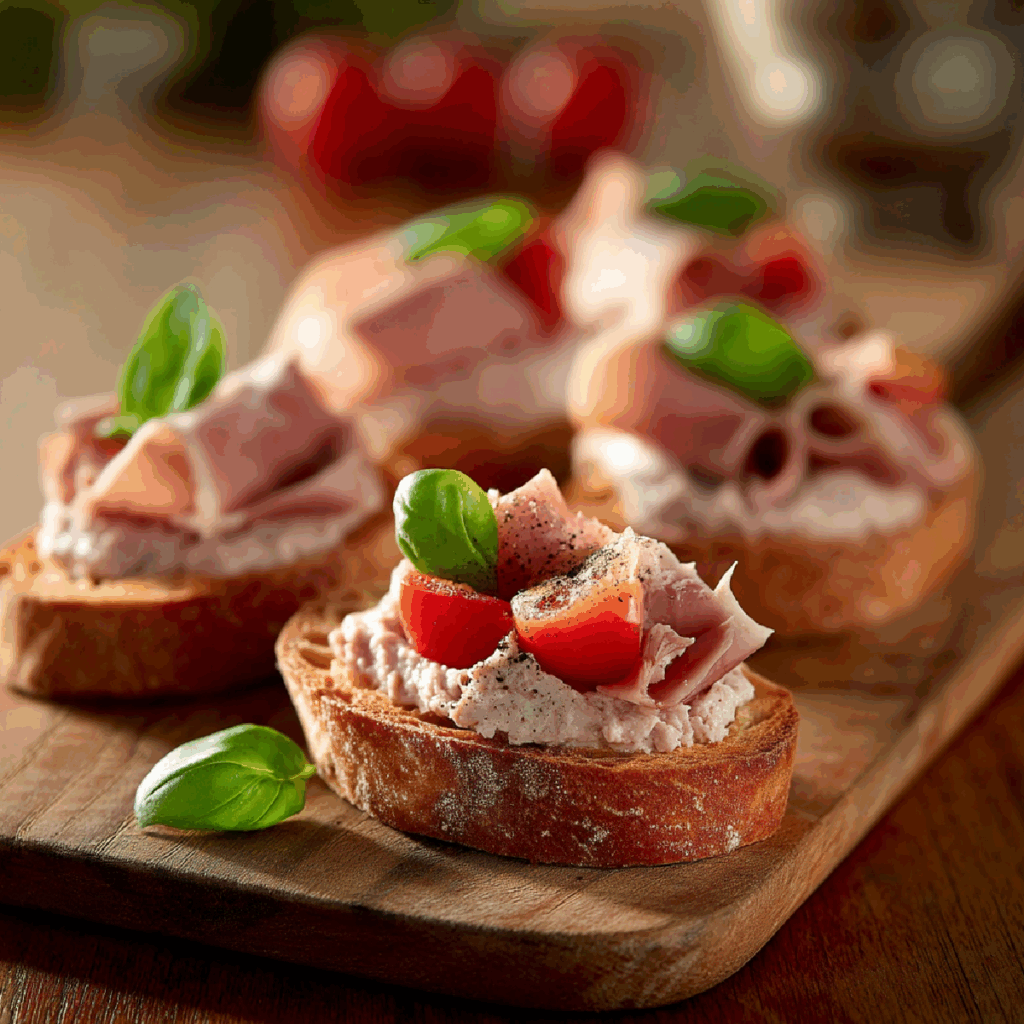 Mousse di prosciutto cotto e philadelfia